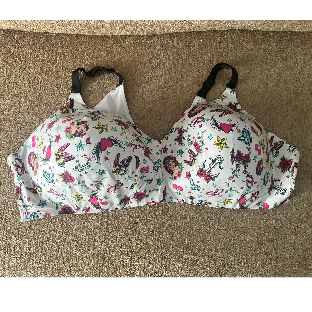 Torrid Dream Wire Free Lightly Lined Bra 48D Pre-owned